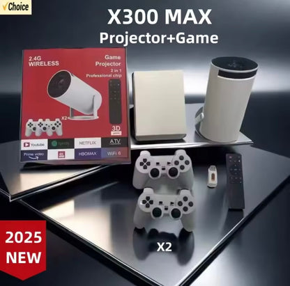 Combo Proyector Profesional 2 en 1 HY300PRO – Cine y Juegos en Casa